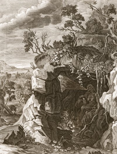 The Nymph Echo Changed into Sound, 1731 by Bernard Picart